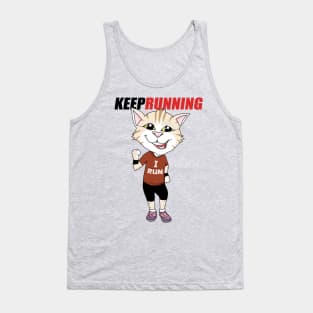 Happy Cat Keep Running Tank Top